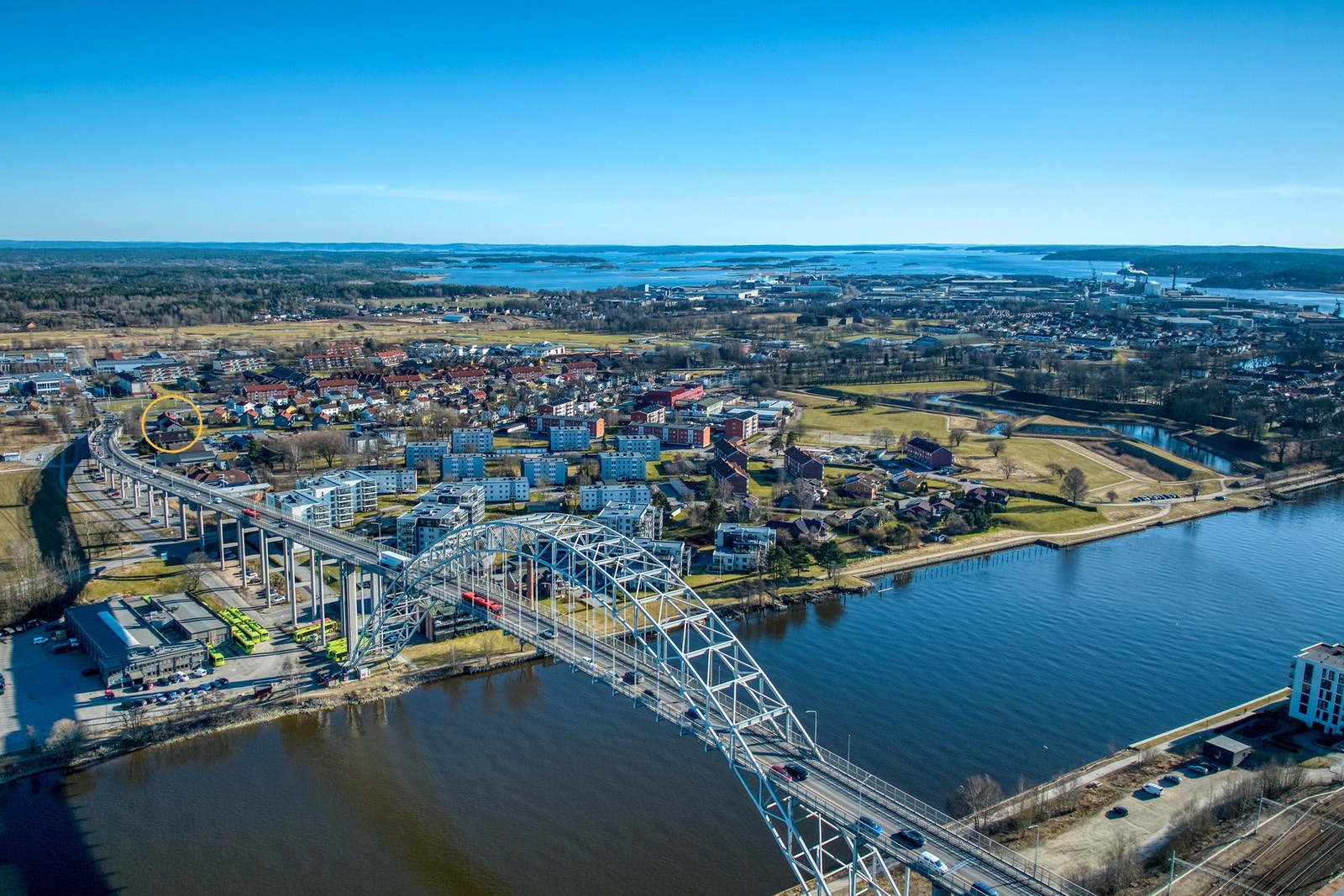 Du er i Fredrikstad sentrum på 5 minutter med bil. Galleribilde