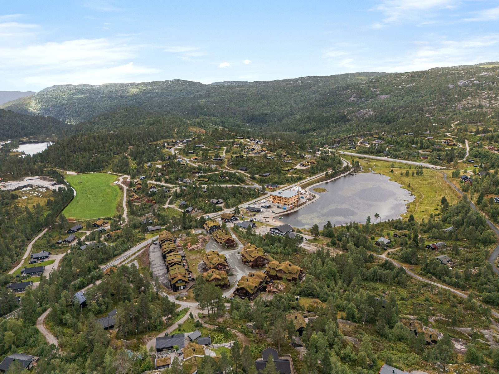 Her ser man glimt av det nye flotte sentrums bygget som kommer. Galleribilde