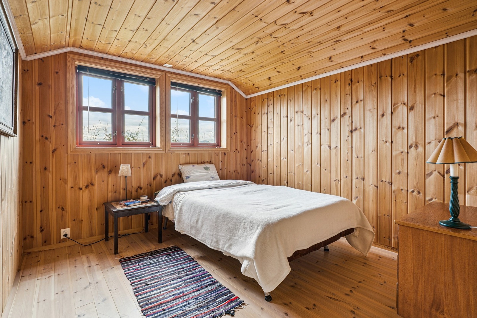 Soverommene i loftsetasjen har arealer på 9 kvm, 7 kvm og 7 kvm. Galleribilde