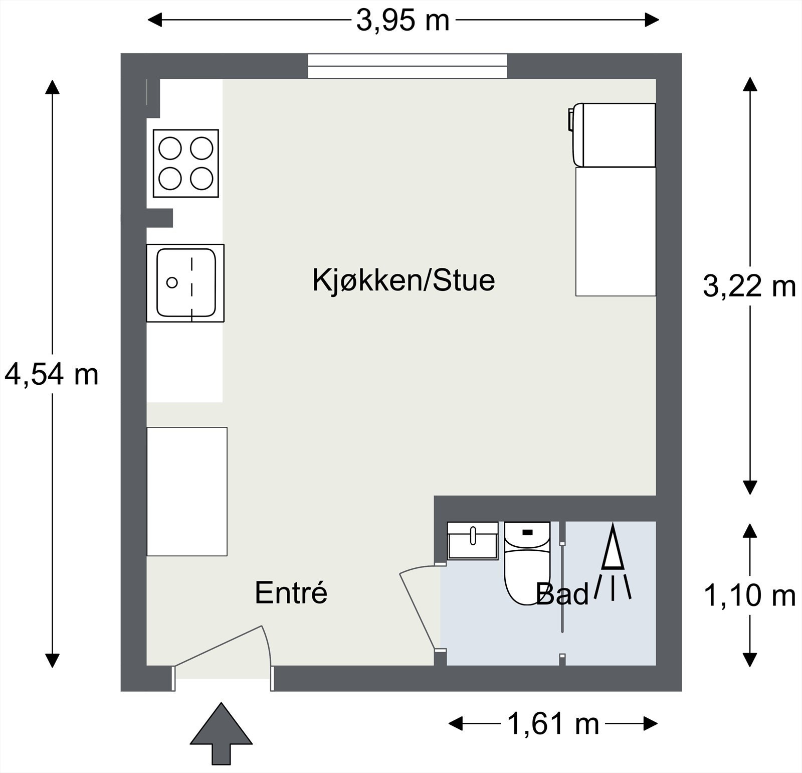 Plantegning til orientering. Galleribilde