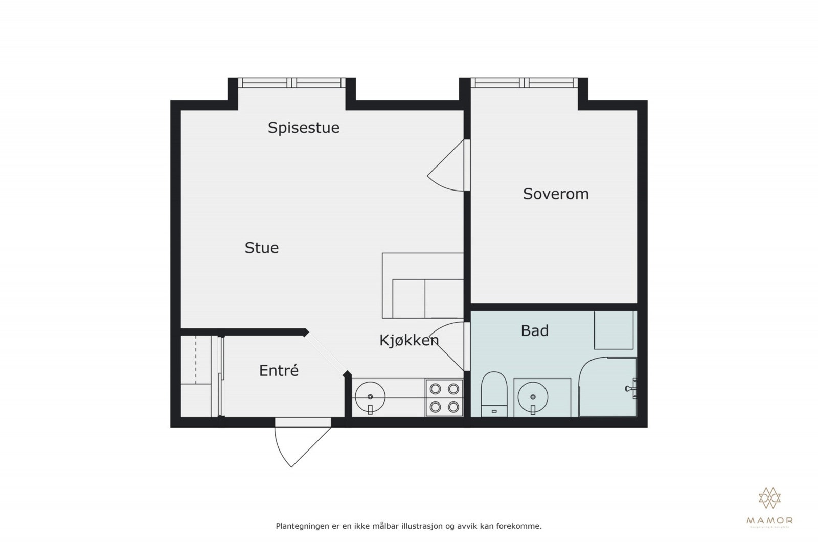 Plantegning Galleribilde