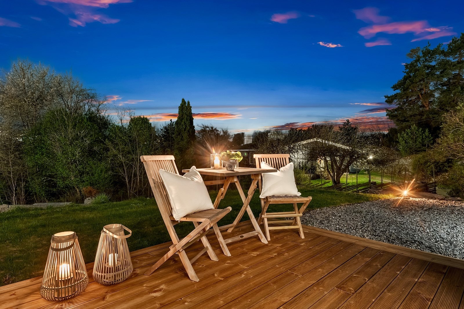 Her får du optimale solforhold med ettermiddags- og kveldssol Galleribilde