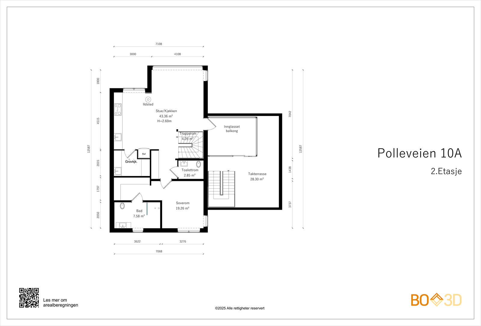 Plantegning 2. etasje Galleribilde