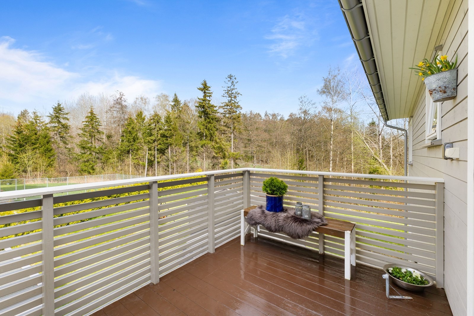 Eiendommen ligger i enden av feltet. Galleribilde