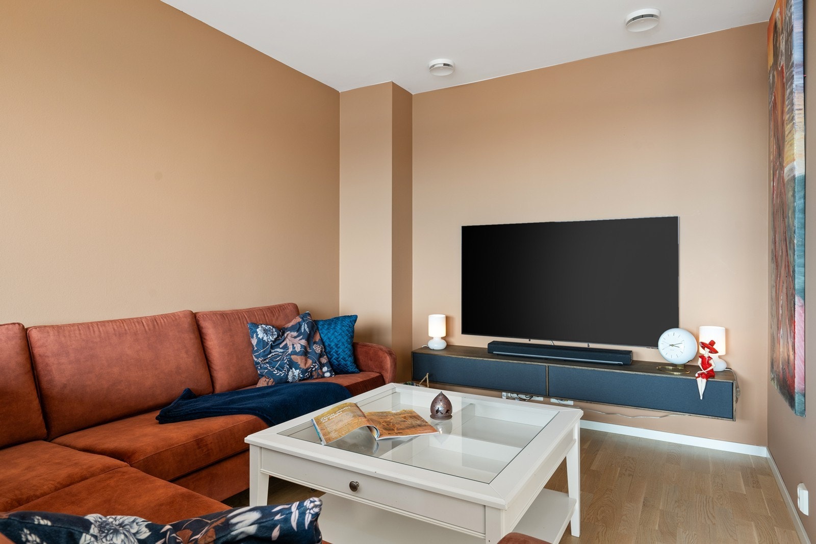 Stuen kan naturlig inndeles med flere soner. Galleribilde