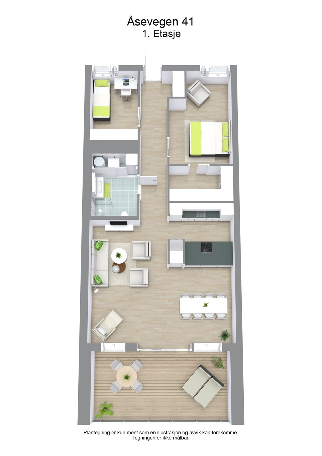 3 D plantegning Galleribilde