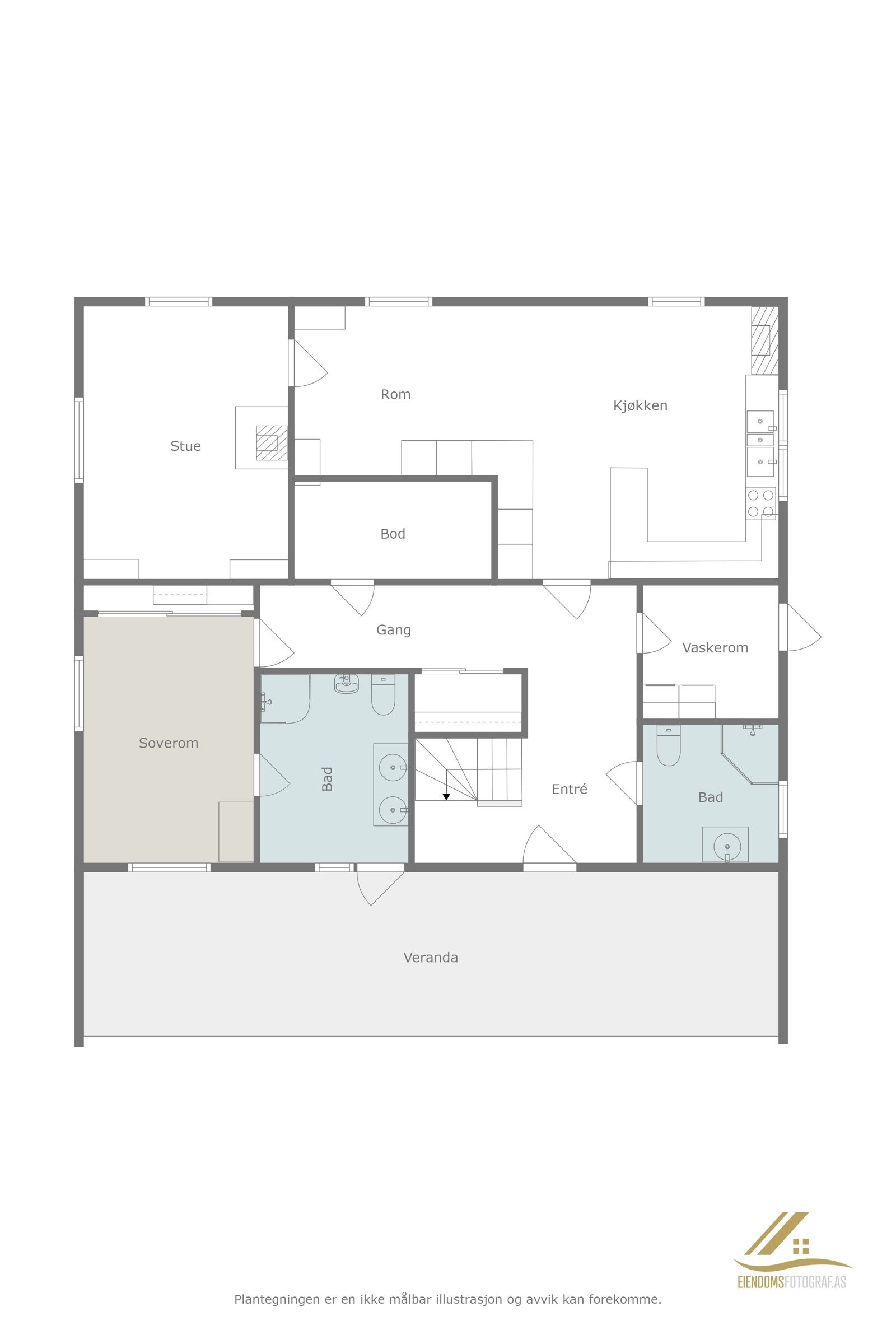 Plantegning Galleribilde