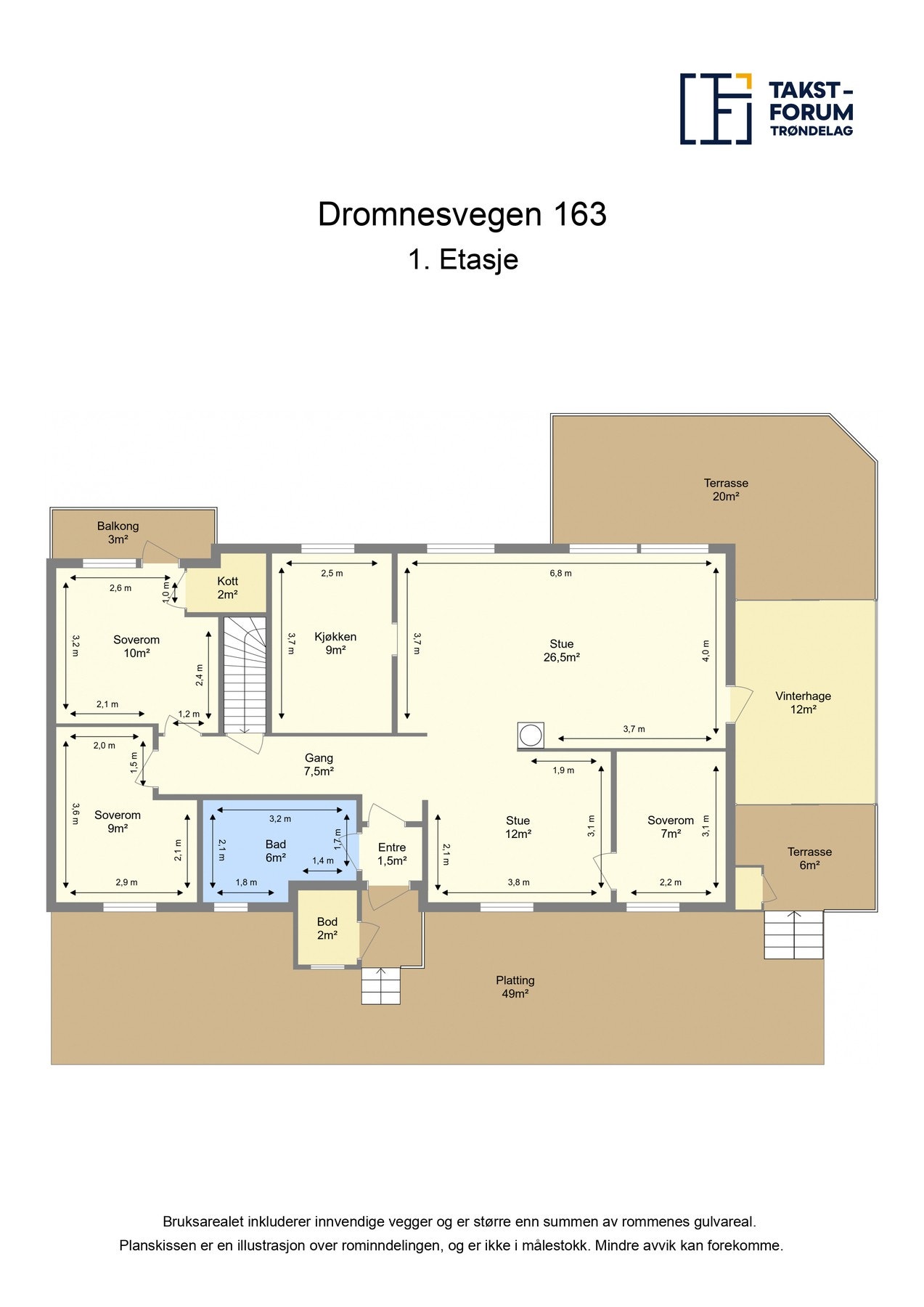 Plantegning 1.etasje. Galleribilde