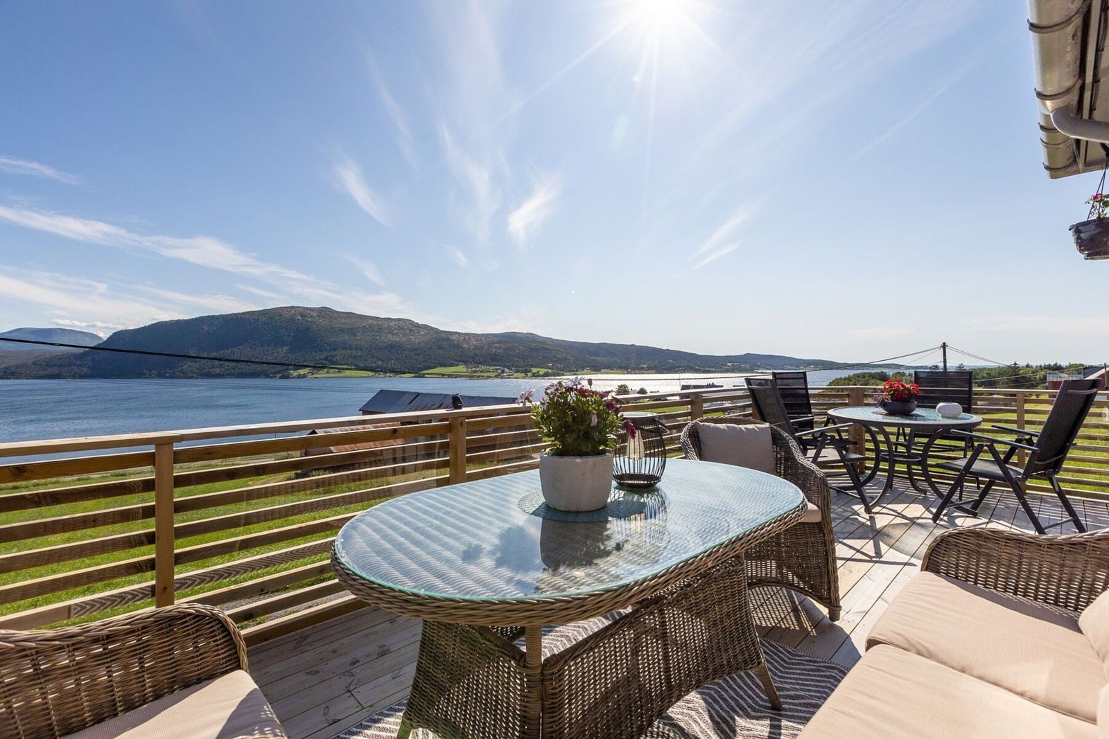 Her kan du nyte nydelige solforhold store deler av dagen. Galleribilde