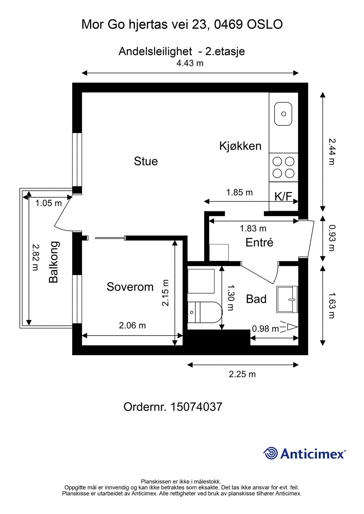 Vi begynner med plantegningen slik at du får god oversikt før du blar videre. Galleribilde