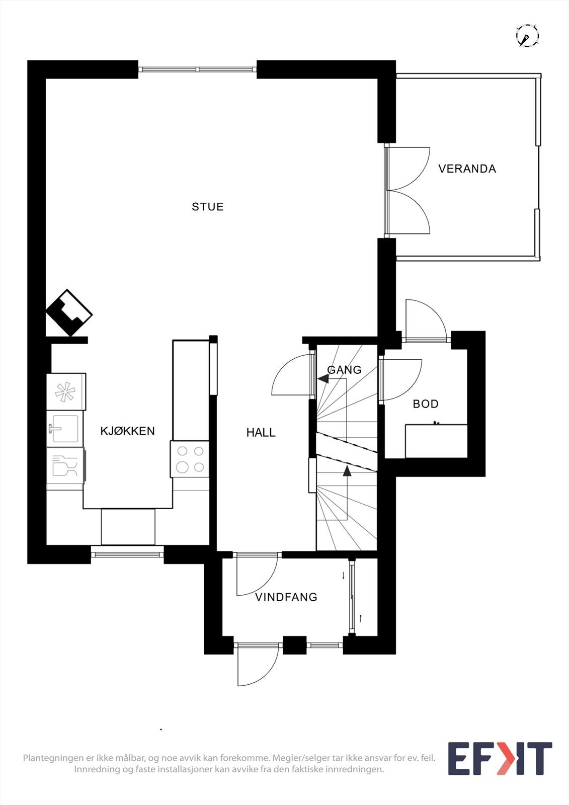 Plantegning 1. etasje. Galleribilde