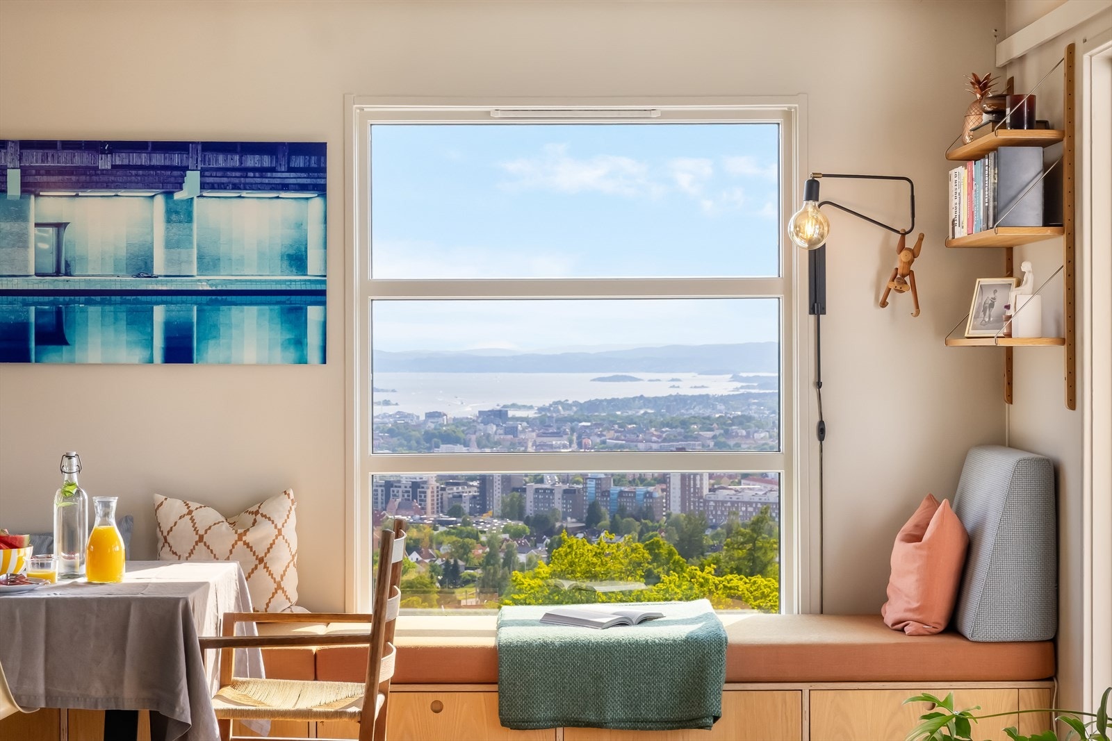 Sjelden utsikt rett fra spisestuen Galleribilde