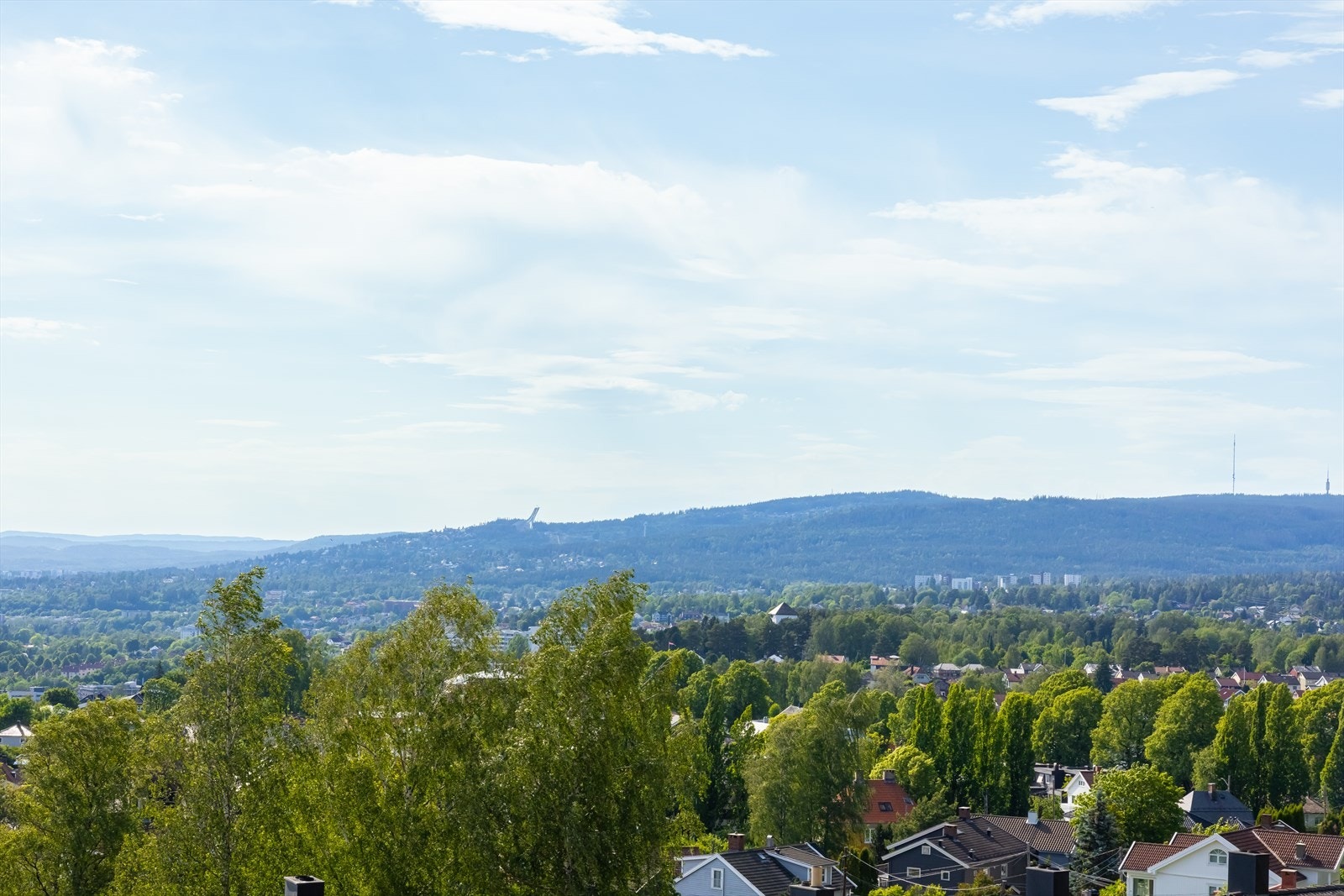 Her får også Holmenkollen en sentral plass i utsikten Galleribilde