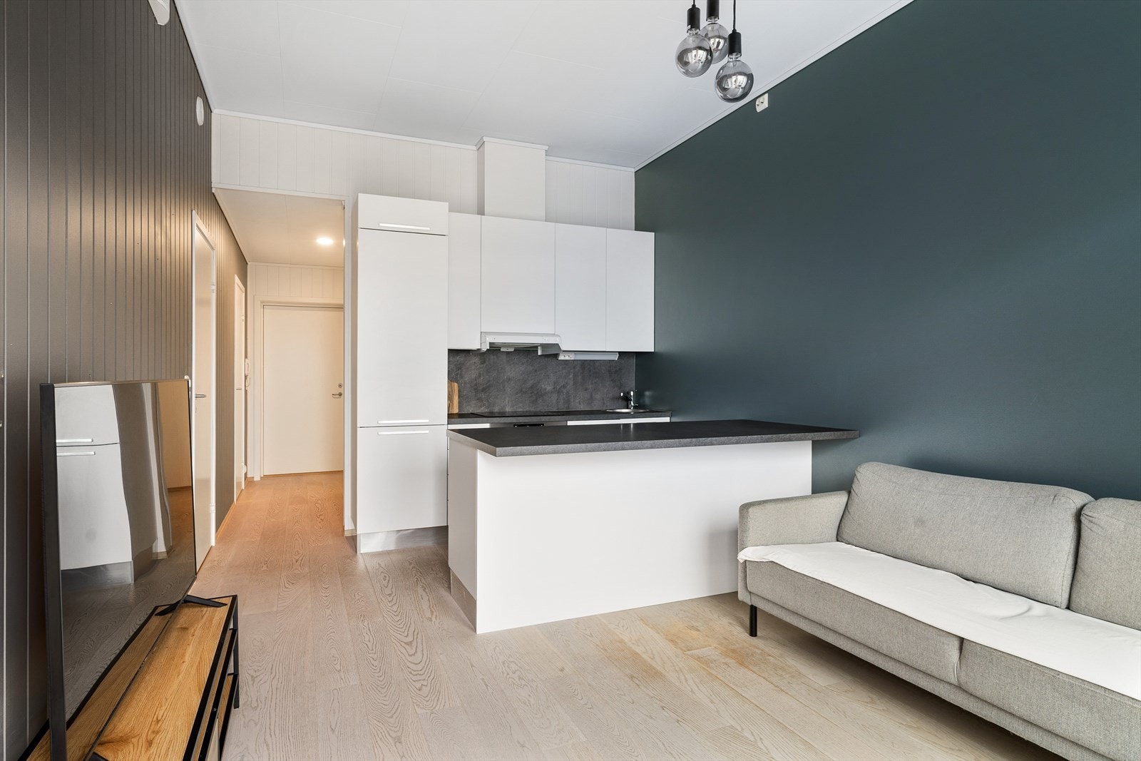 Den åpne løsningen er på hele 16,3 kvm Galleribilde