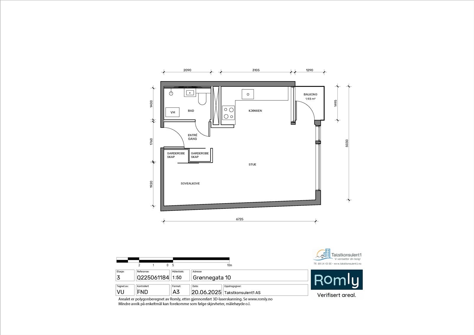 Plantegning. Galleribilde