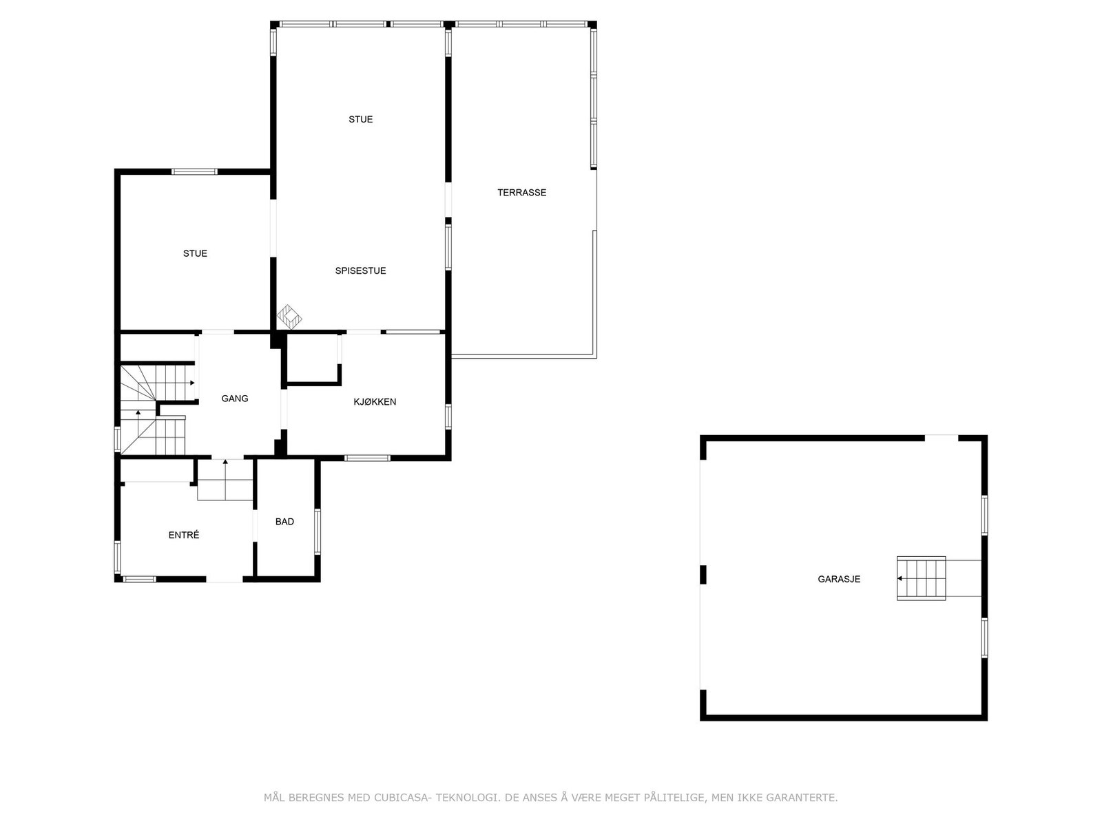 Veiledende plantegning Galleribilde