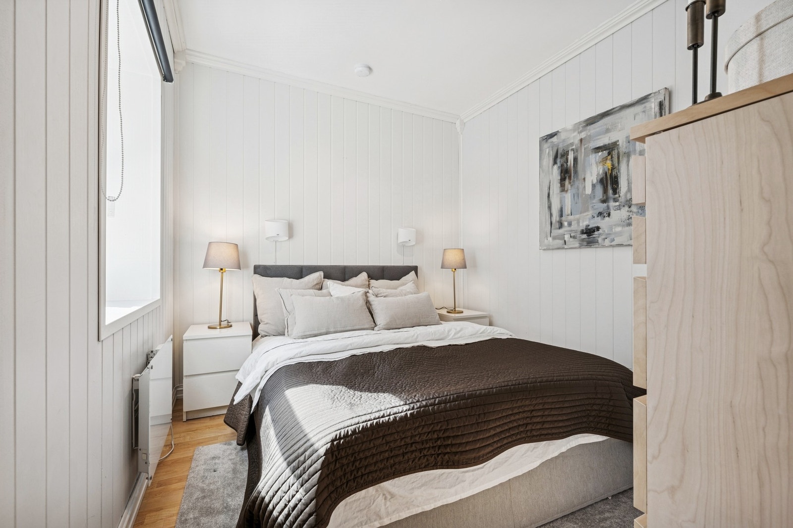 Soverommet har fin plass til seng. Galleribilde