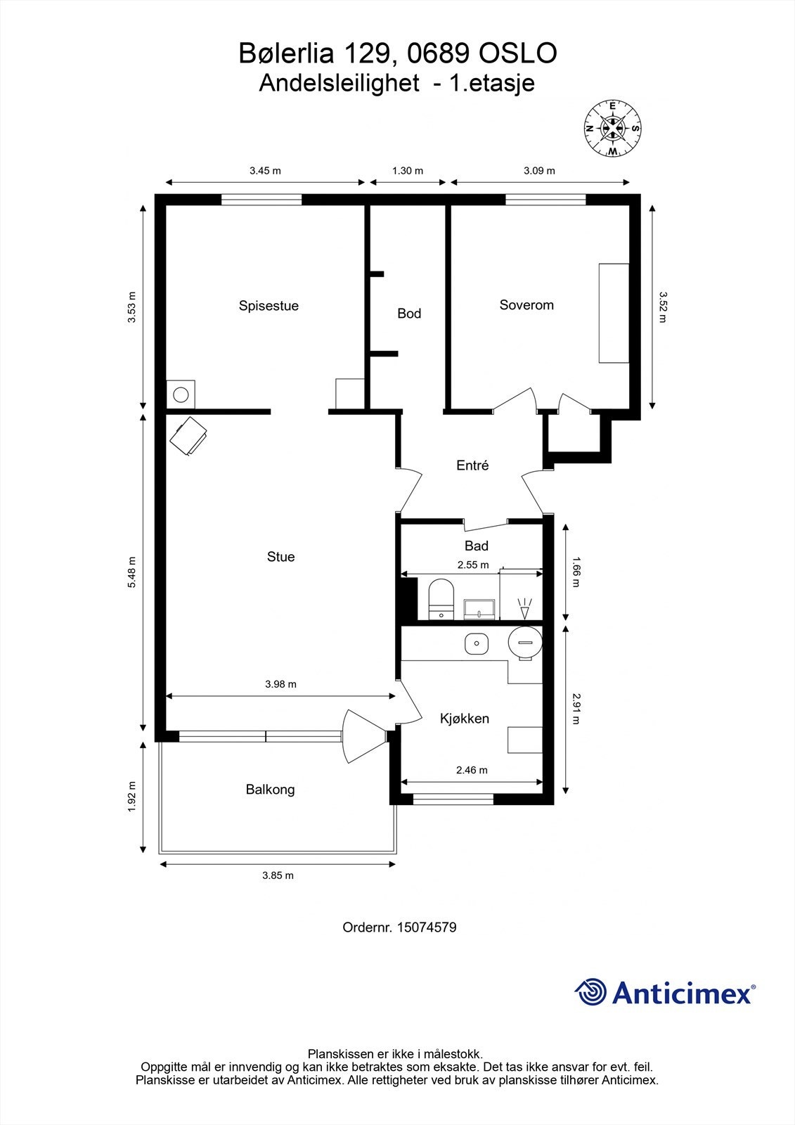 Plantegning - 1.etasje Galleribilde