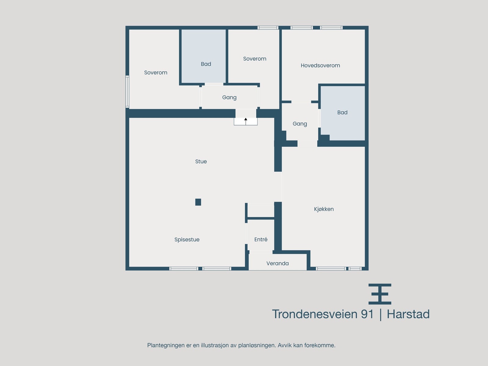 Plantegning Galleribilde