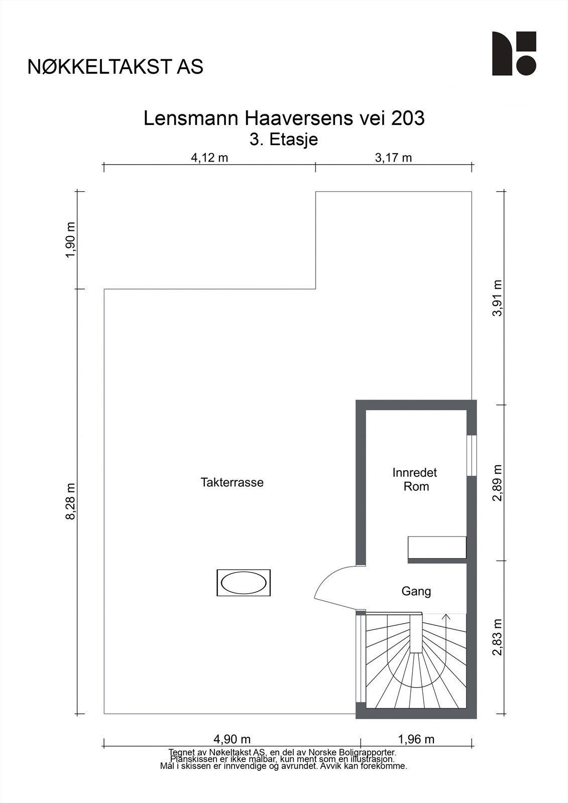 Floorplan letterhead - Lensmann Haaversens vei 203 - 3. Etasje - 2D Floor Plan.jpg Galleribilde