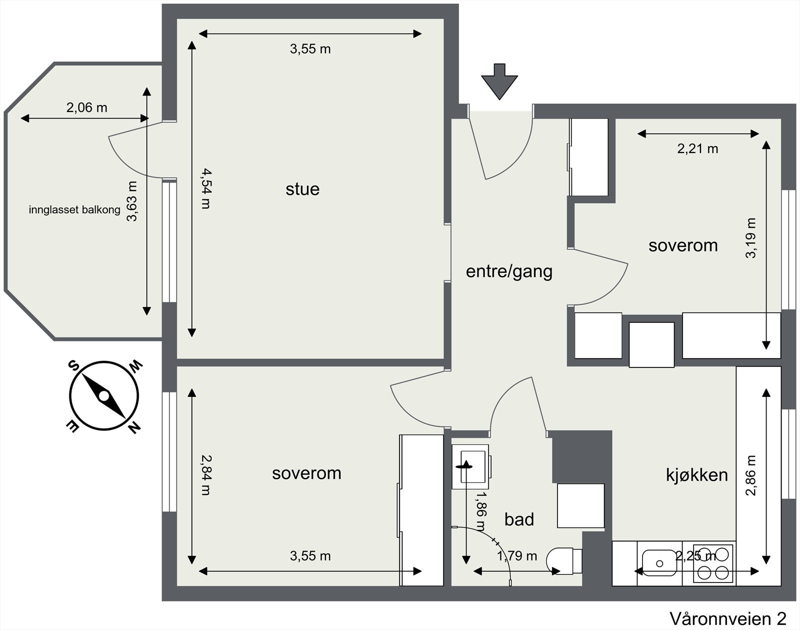 Plantegning Galleribilde