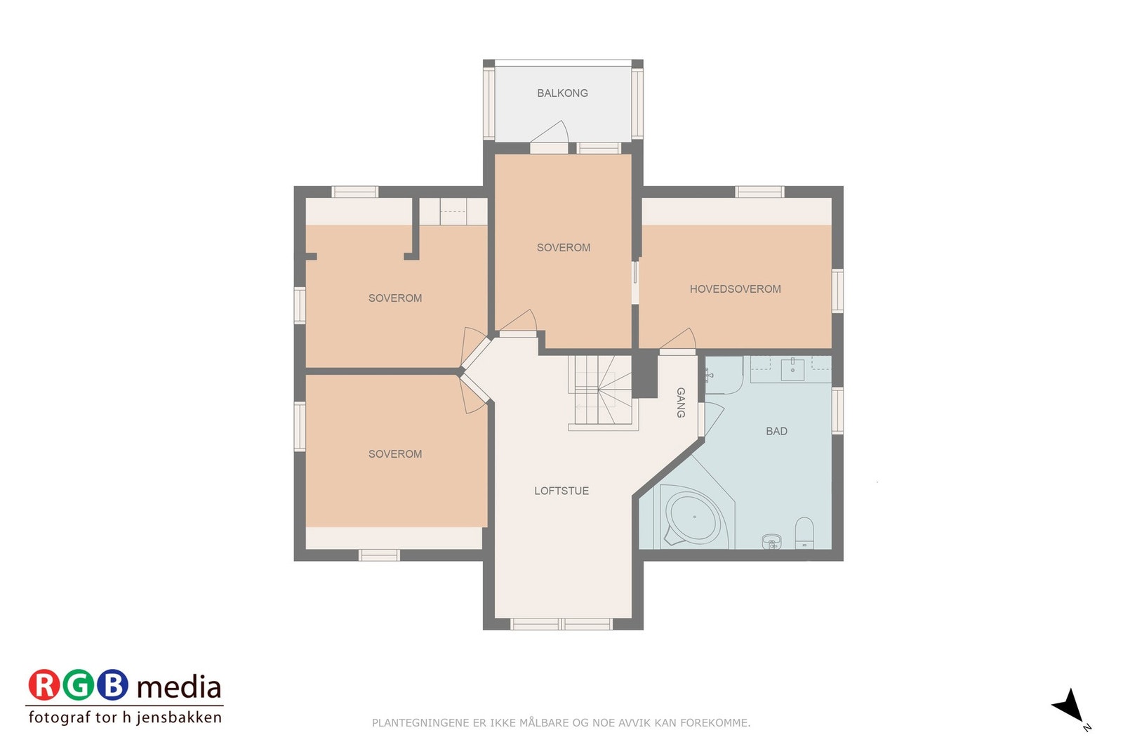 Plantegning 2. etasje Galleribilde