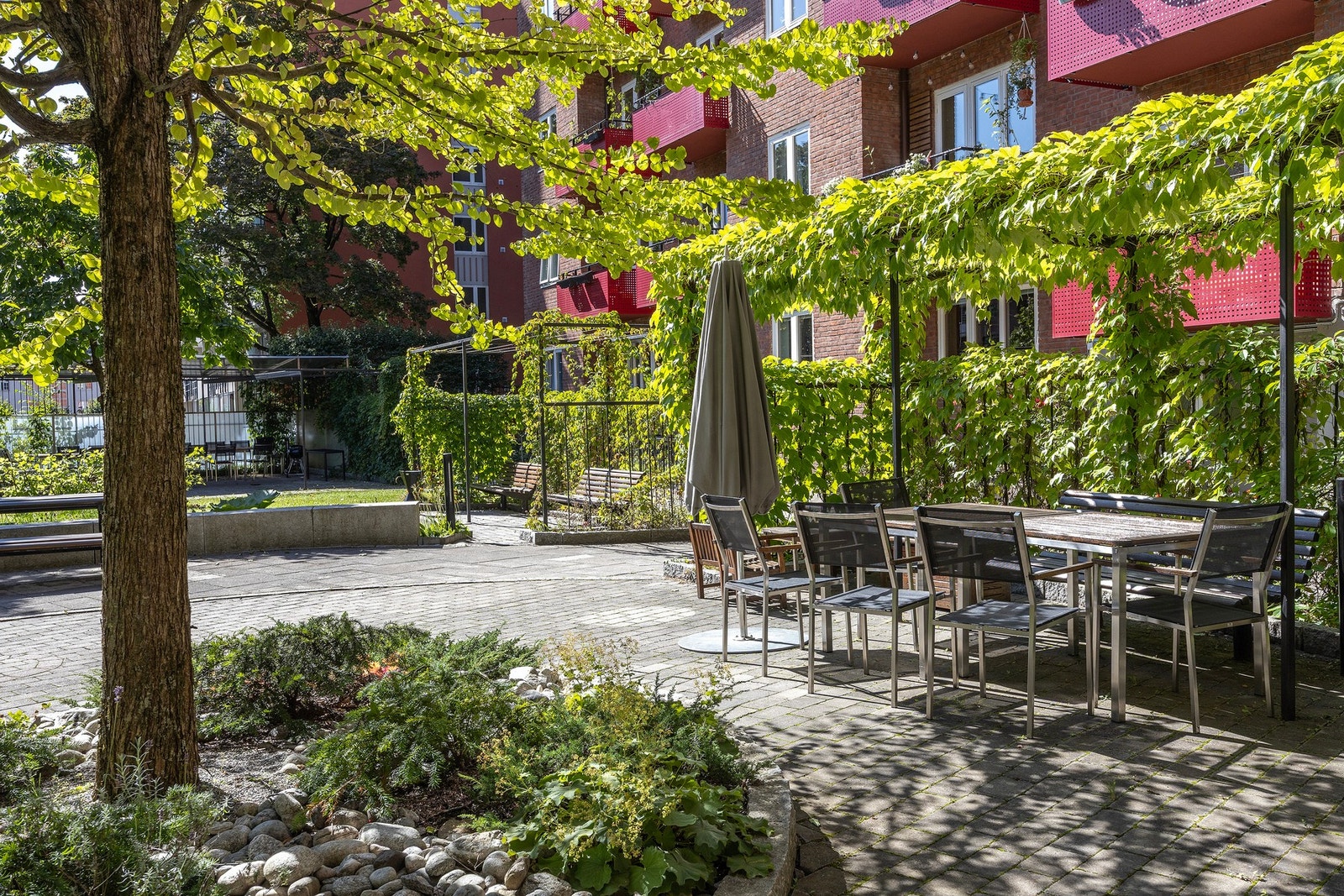 Her kan du invitere venner til et hyggelig lag på en varm sommerdag. Galleribilde