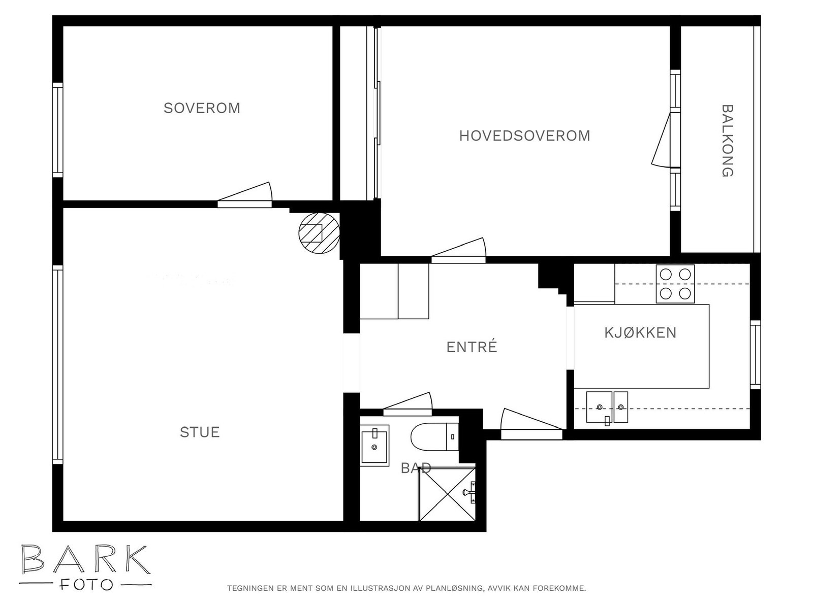 Plantegning - 3. etasje Galleribilde