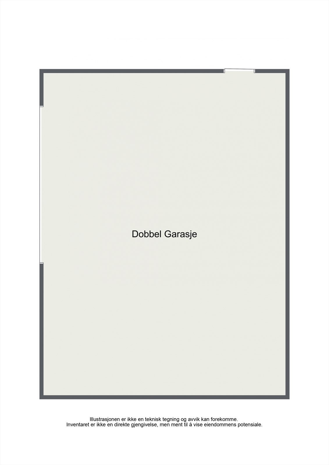 Plantegning garasje. Galleribilde