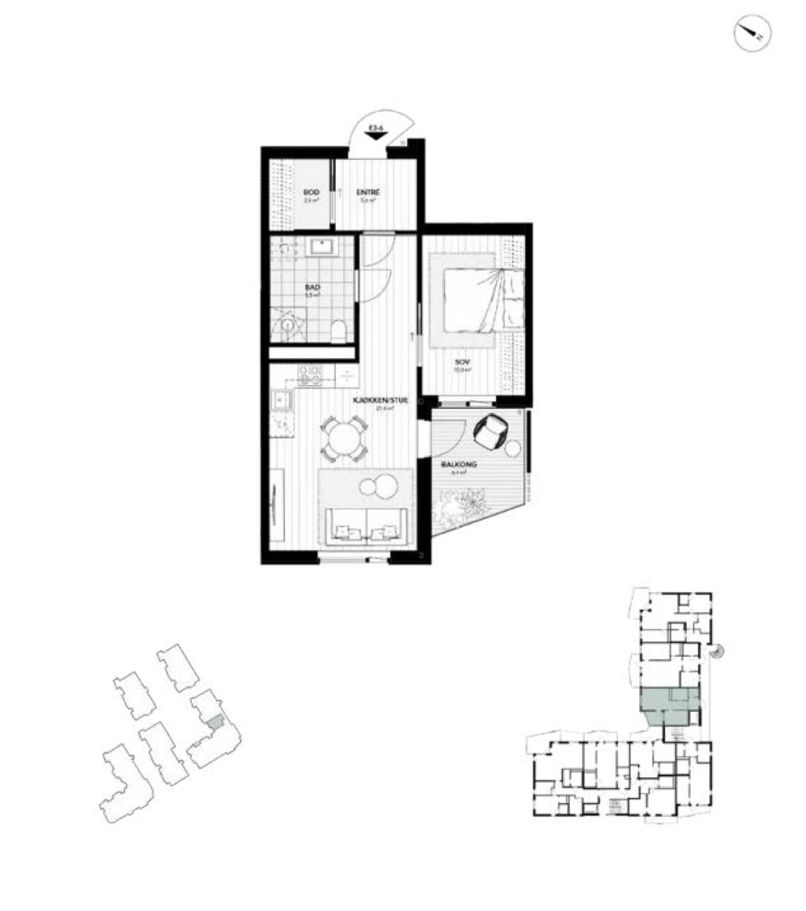 Planløsning - det medfølger bod i kjelleren. Galleribilde