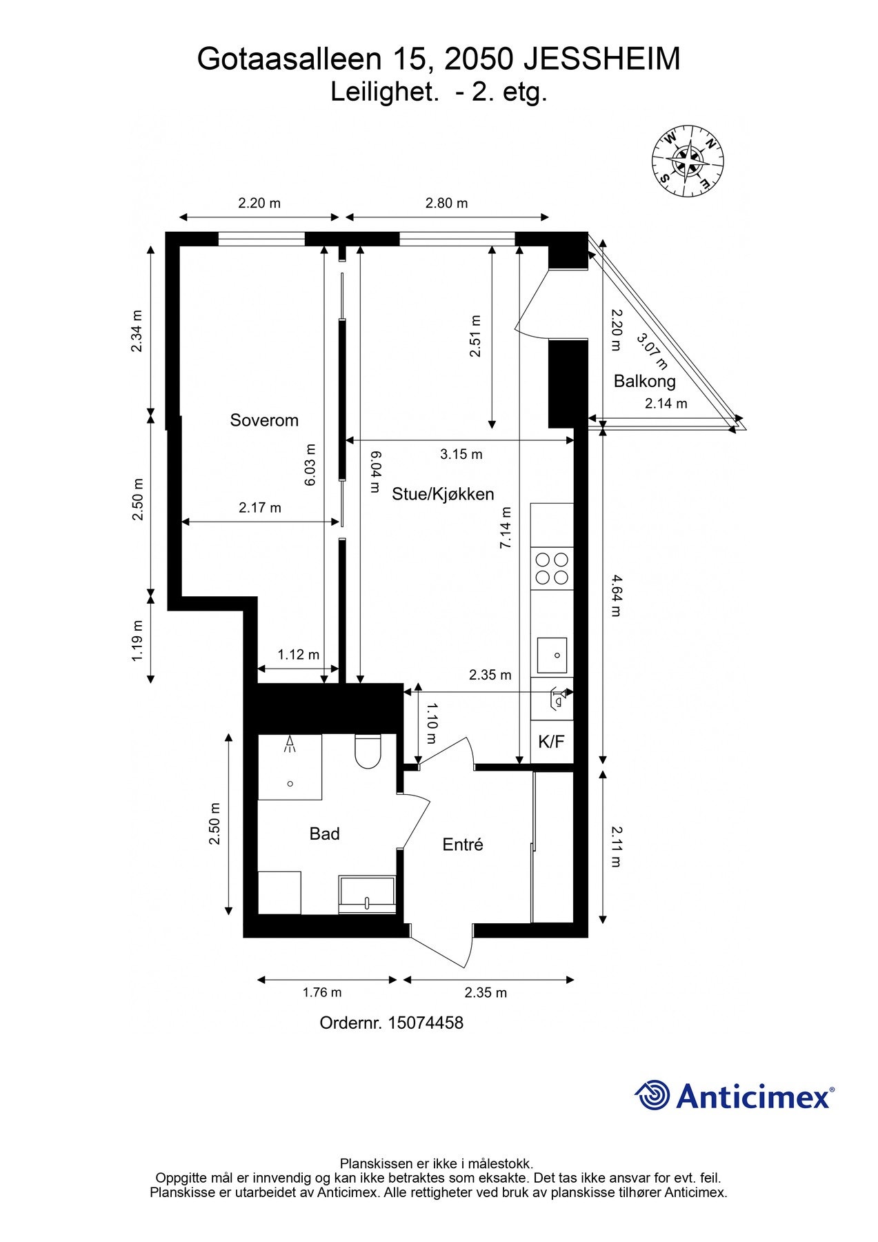 Plantegning 2. etasje. Galleribilde