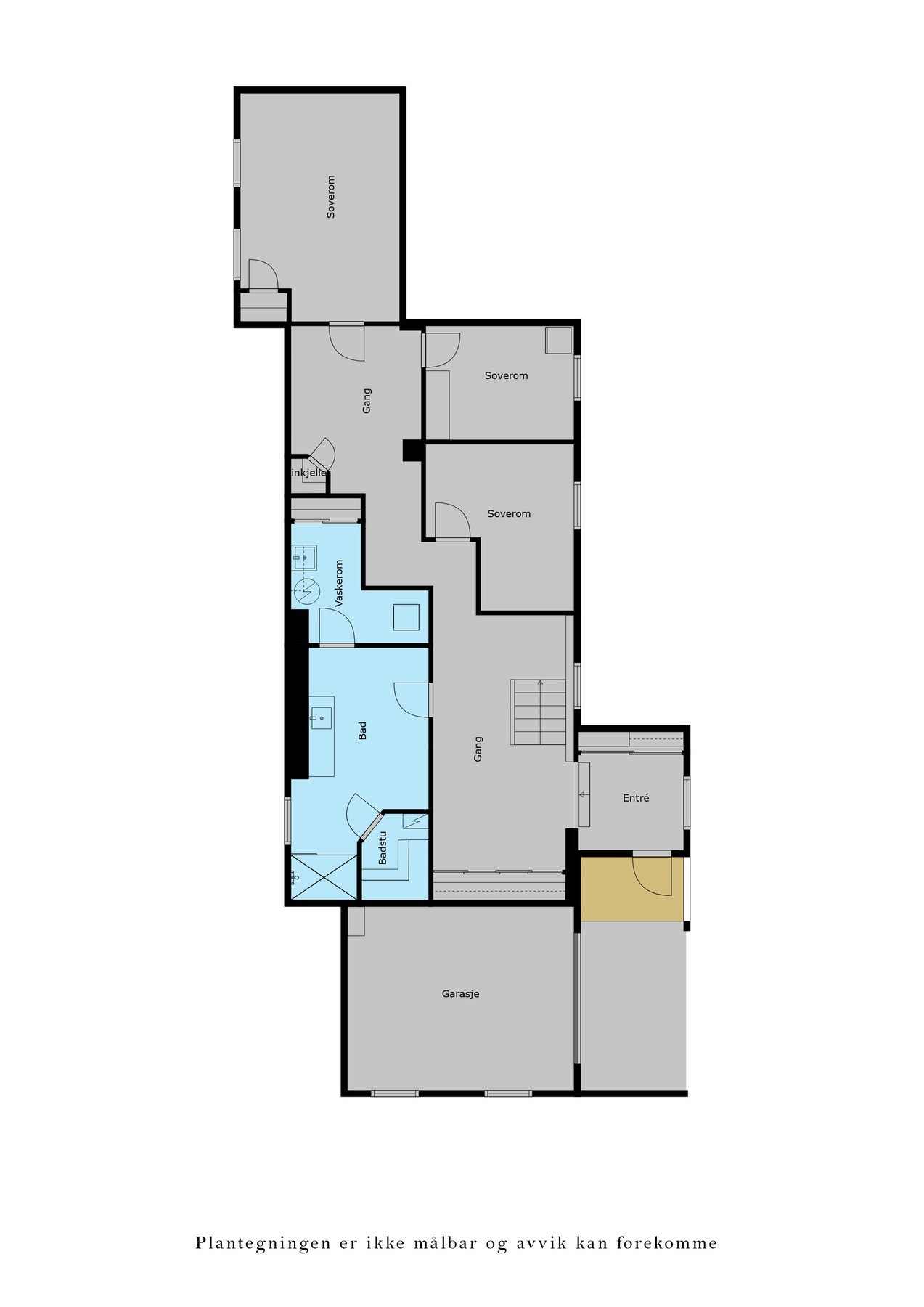 Plantegning underetasje Galleribilde