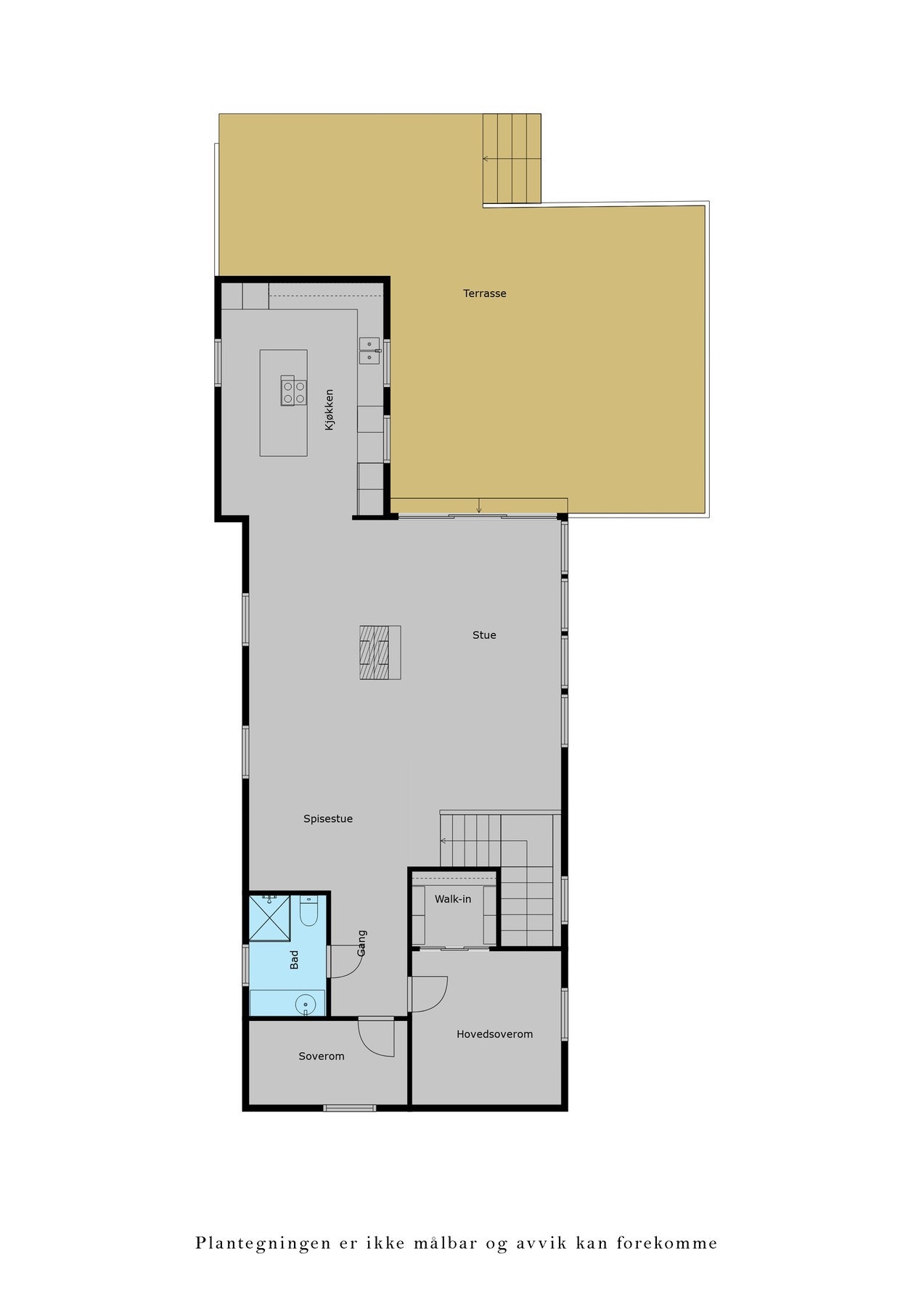 Plantegning hovedetasje Galleribilde