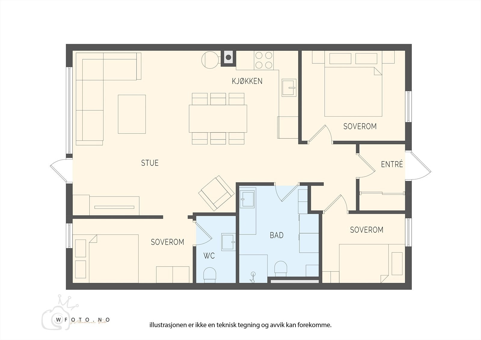 Plantegning Galleribilde