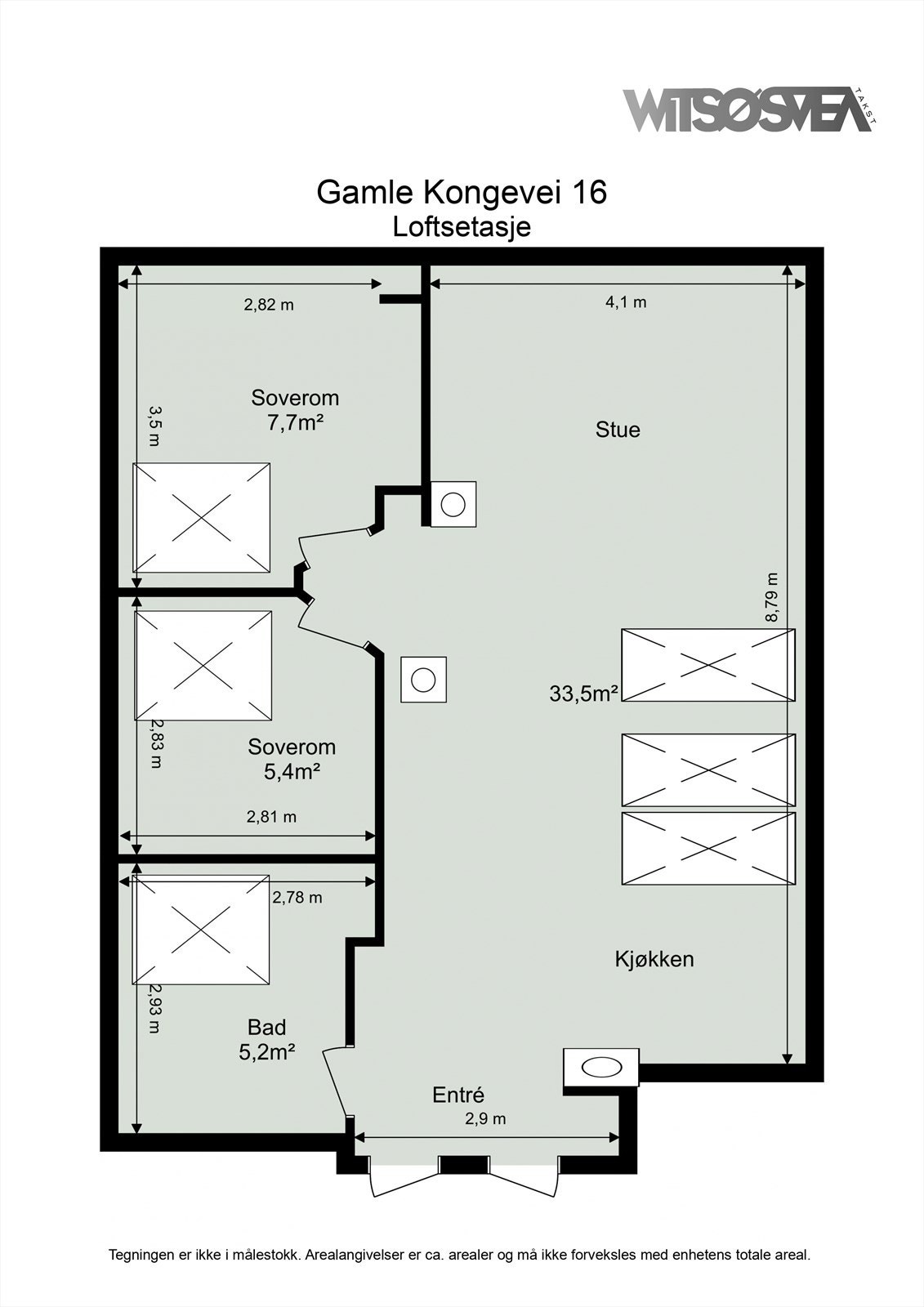 Dagens planskisse samsvarer med godkjente tegninger. Galleribilde
