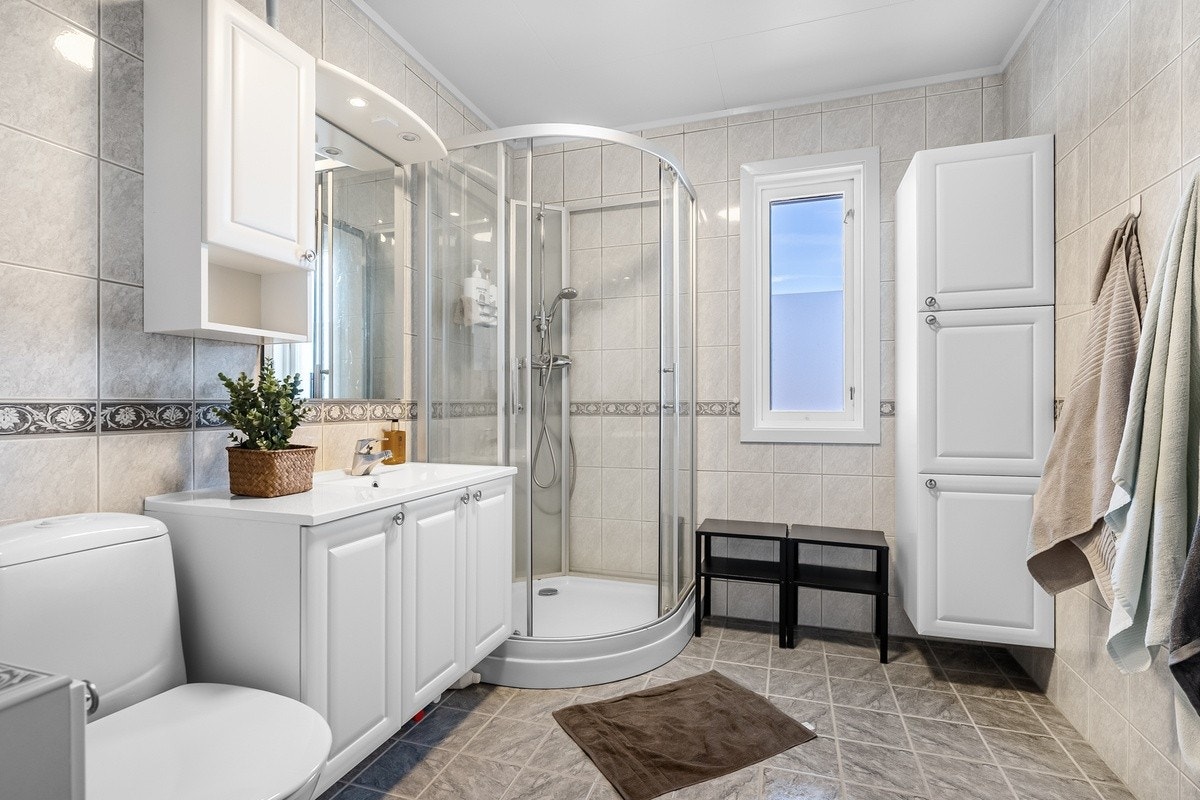 Flott bad med varmekabler Galleribilde