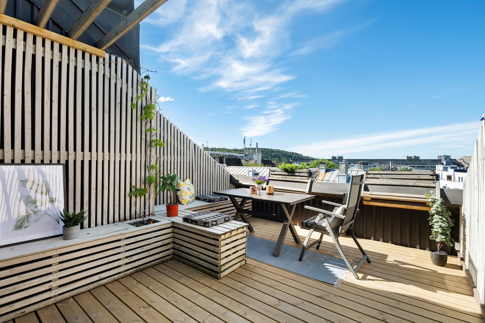 Flott felles takterrasse Galleribilde