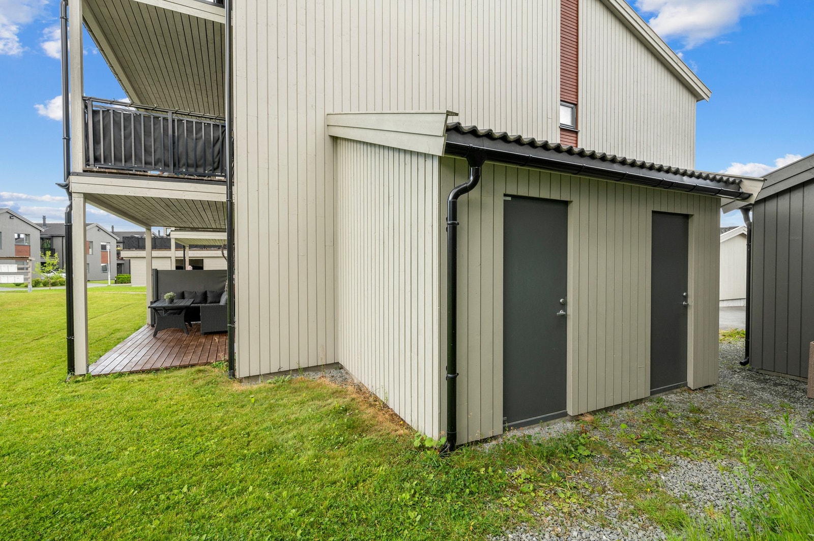 Det medfølger en sportsbod på 5 kvm Galleribilde