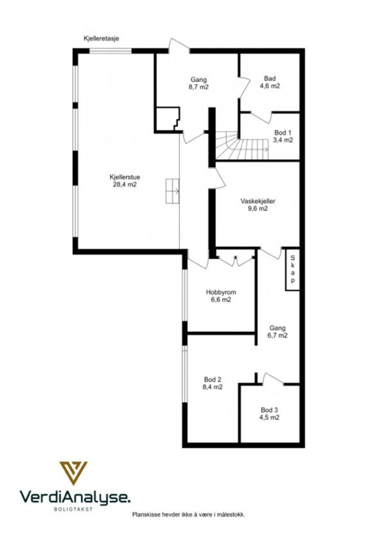 Planskisse 2. etasje. Galleribilde