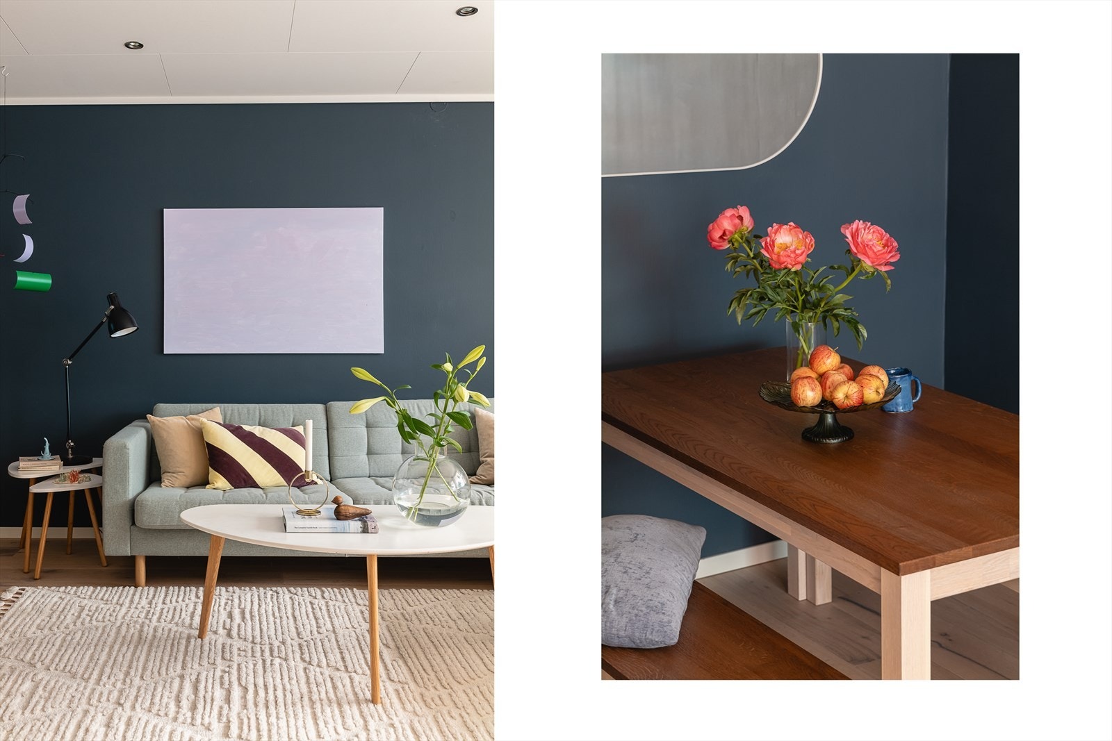 Leiligheten har balansert ventilasjon med varmegjenvinning. Det balanserte ventilasjonsanlegget sørger for at frisk, filtrert og oppvarmet luft føres inn i leiligheten. Galleribilde