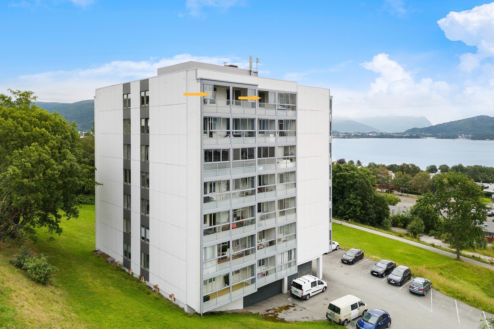 Disse to verandaene tilhører leiligheten. Galleribilde