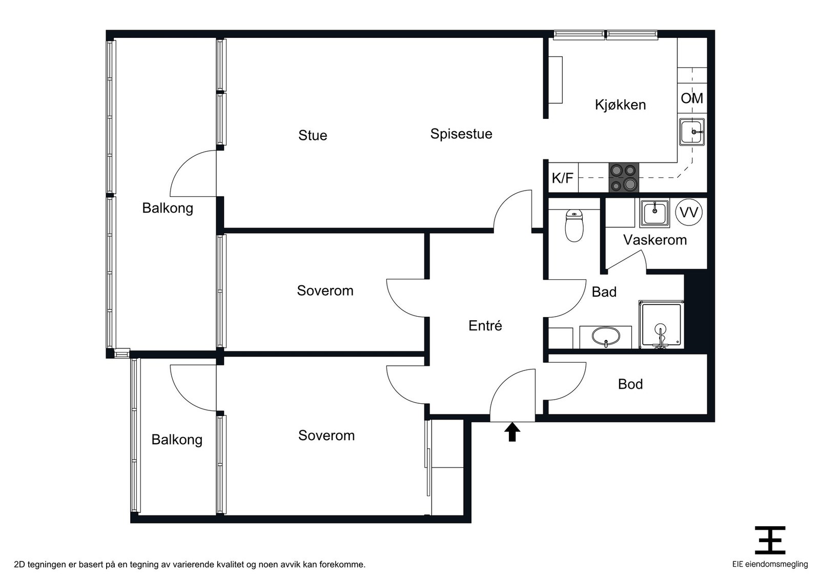 Planskisse Galleribilde