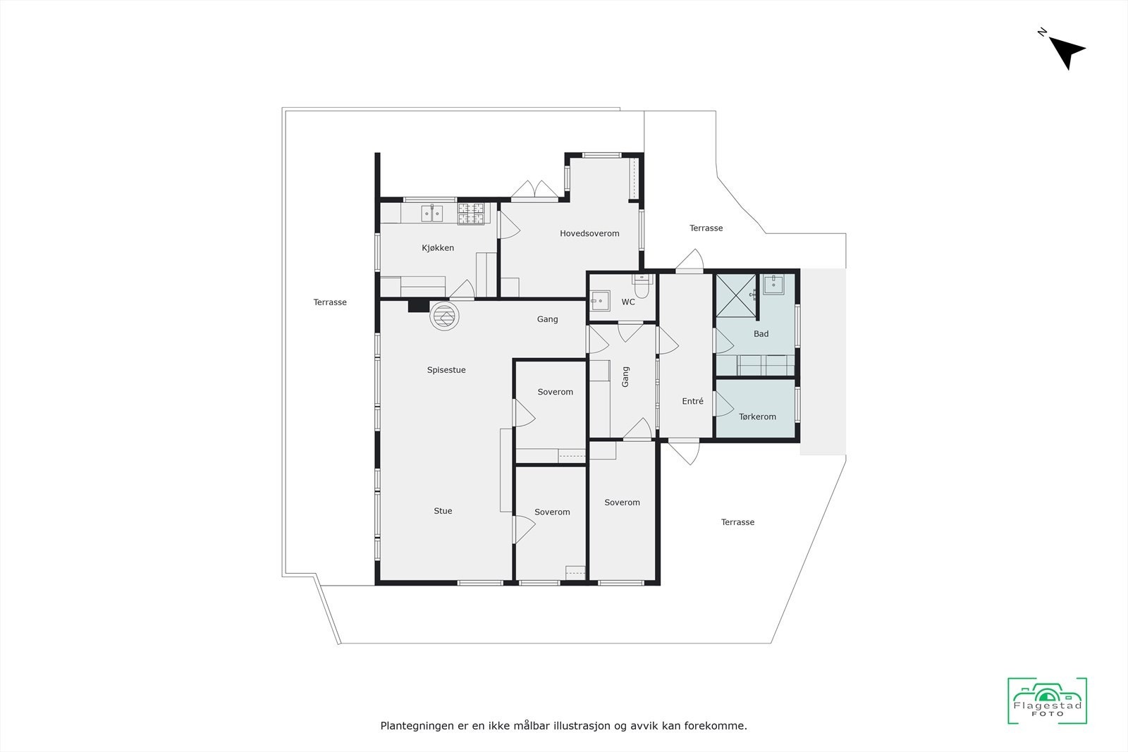 Plantegning Galleribilde