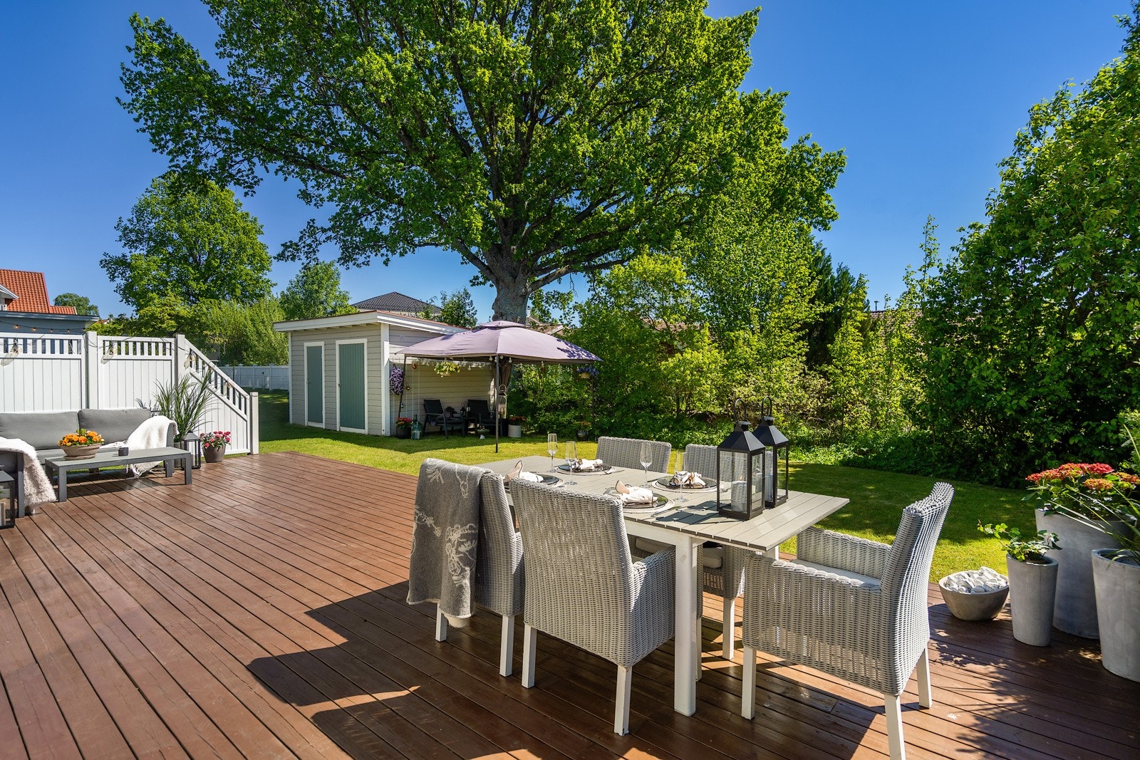 Skjermet uteplass Galleribilde