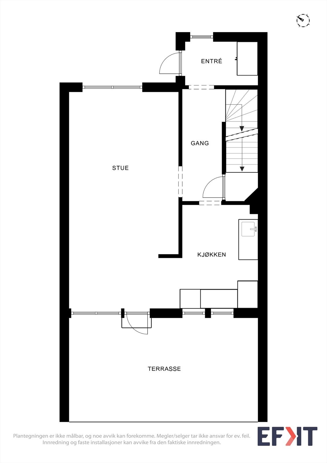 Plantegninger 1. etasje Galleribilde