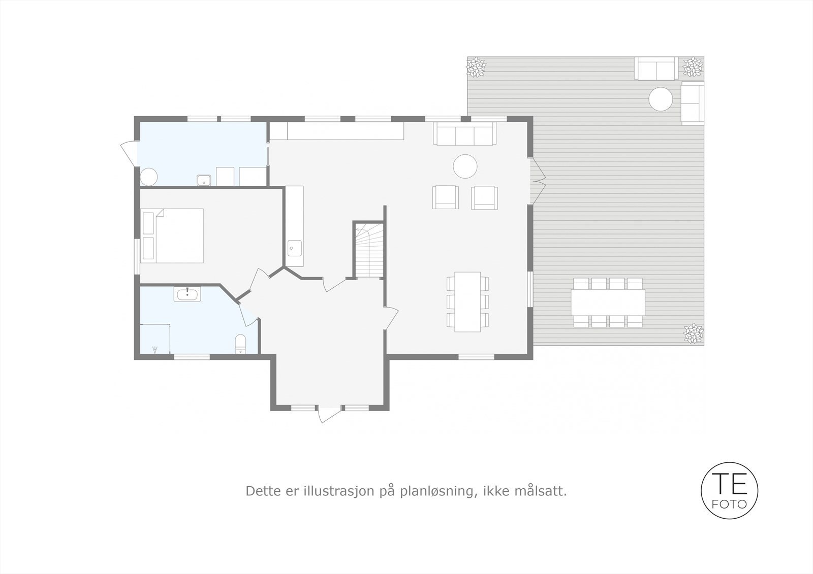 Plantegning hovedetasje Galleribilde