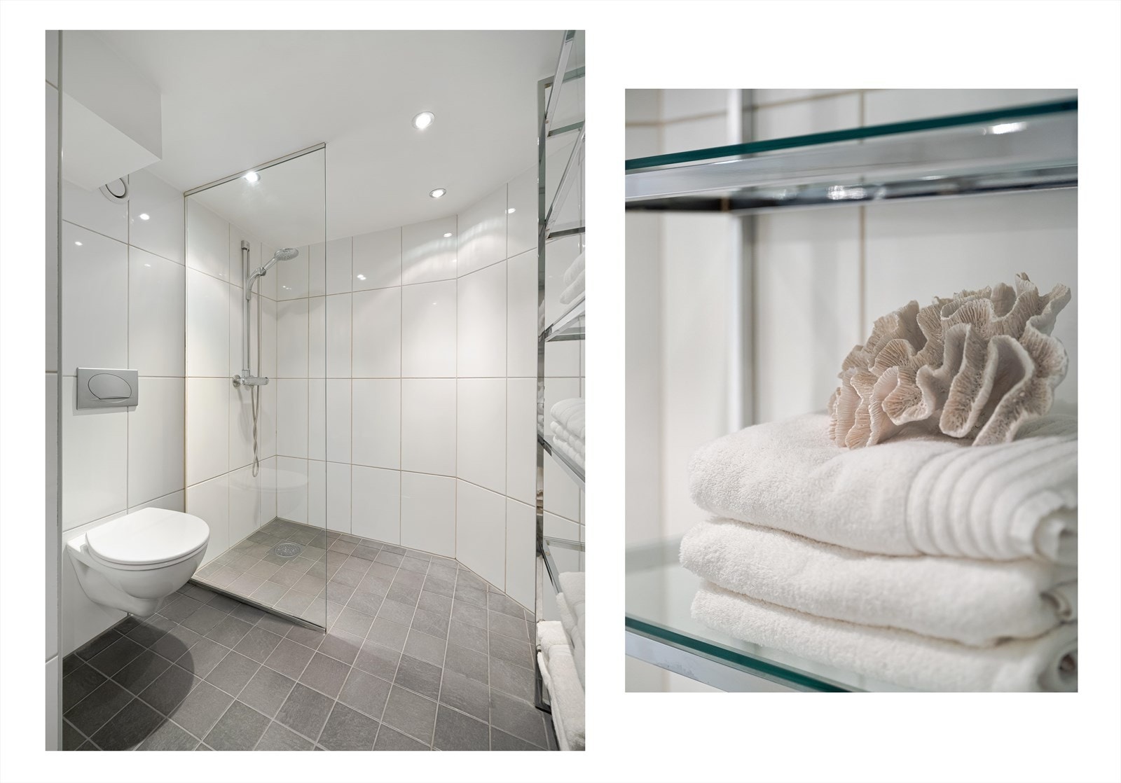 Gulvet er utstyrt med varmekabler for ekstra komfort. Galleribilde