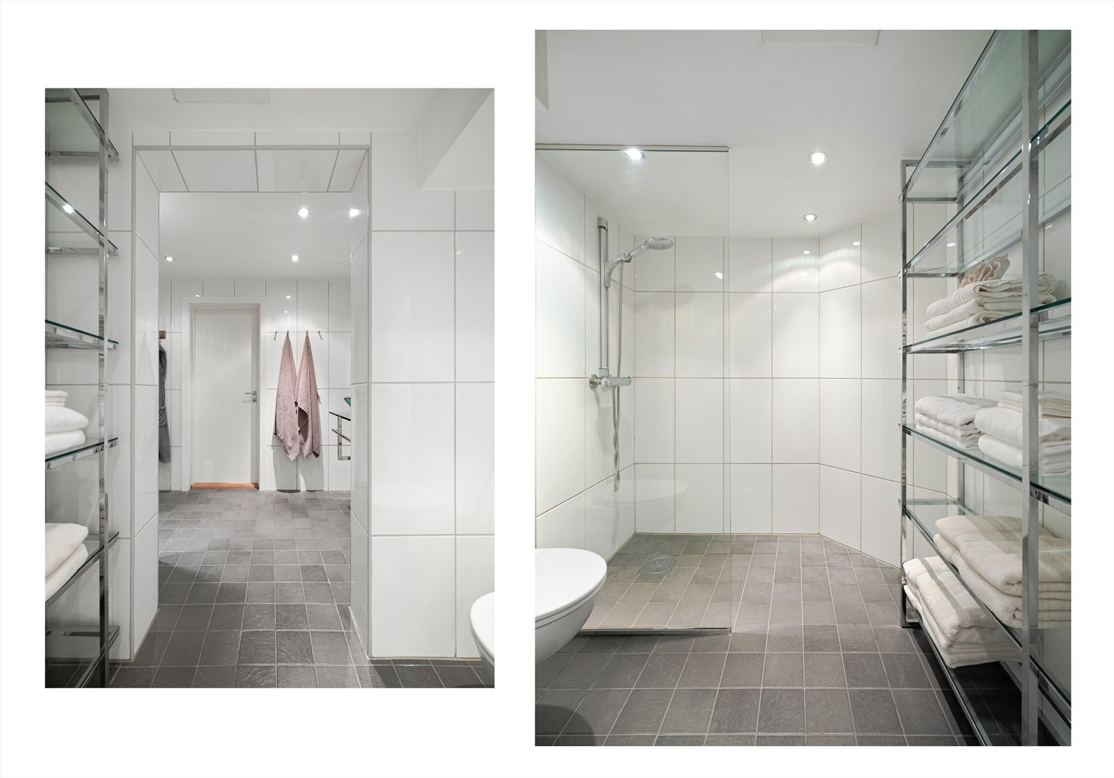 Den generøse plasseringen og luftige romfølelsen gjør baderommet ekstra behagelig. Galleribilde