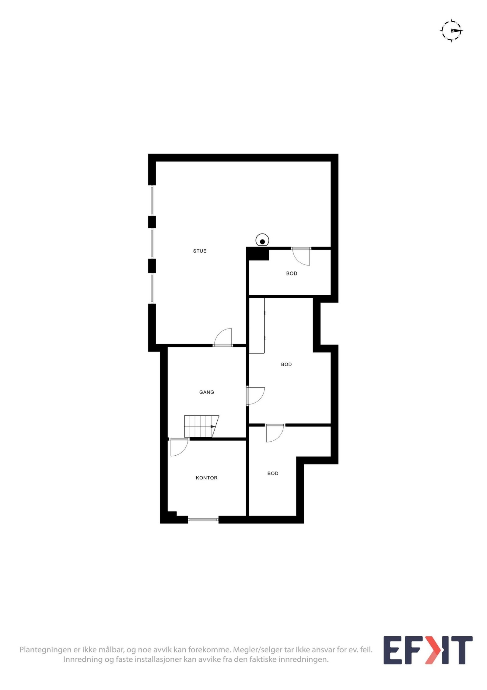 Plantegning kjeller Galleribilde