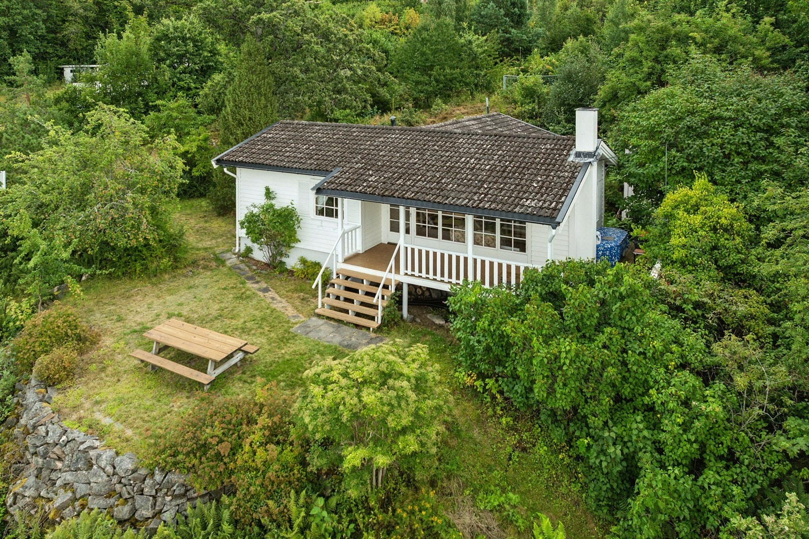 Strandeiendom med eget bryggeanlegg og fantastisk vestvendt utsikt samt solforhold. Galleribilde